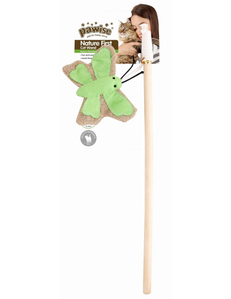 Caña Nature First Gatos 35,5cm Mariposa
