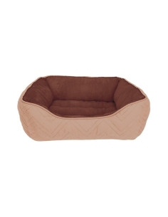 Cama Classic Rectangular Beige Marrón