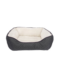 Cama Classic Rectangular Gris Blanco