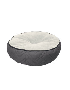 Cama Redonda Classic Cuddle Redonda Gris Blanco.