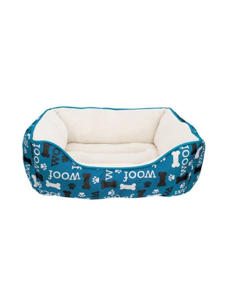 Cuna Woof Rectang. Blanco Azul 51x61 Cm