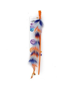 Varita Long Fluff Naranja Furry Ball