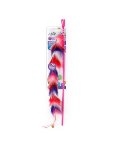 Varita Long Fluff Rosa Furry Ball