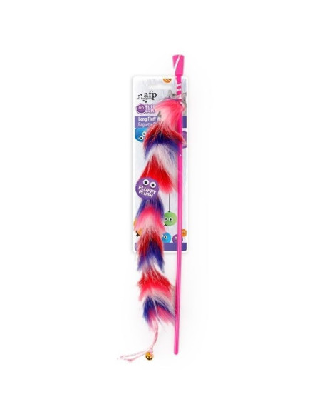 Varita Long Fluff Rosa Furry Ball