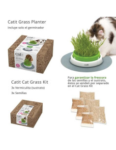 Catit Senses 2.0 Cat Grass Kit, 3uds 2