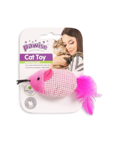 Juguetes Catnip Gatos Pawise 9cm Ratón