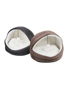 Cama iglú Para Gatos Marron 2