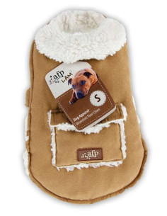 Abrigo Lam Acolchado Beige S 20,3cm 2