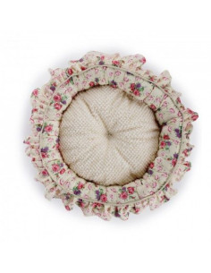 Cama Shabby Chic  Redonda M Crema 42 Cm 2