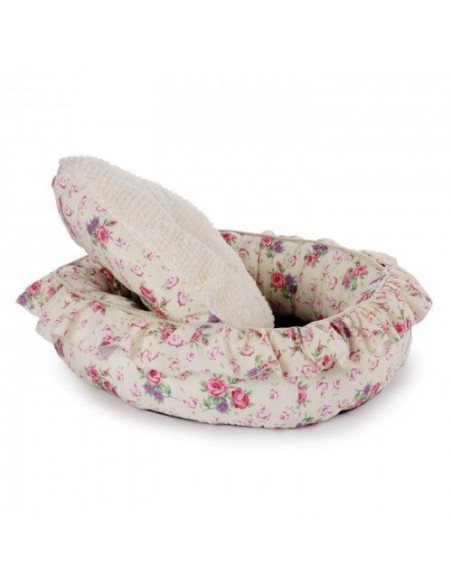 Cama Shabby Chic  Redonda M Crema 42 Cm
