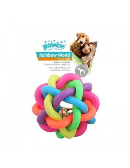 Juguete Rainbow Word Pawise Pelota 7,5cm