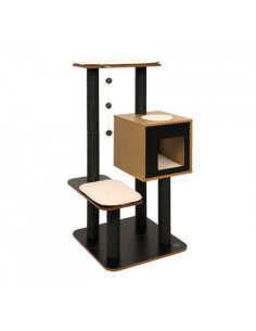 Rascador V High Base Negro