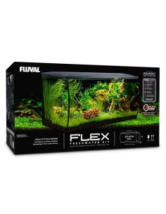 Fluval Flex Kit Acuario, Negro, 123L
