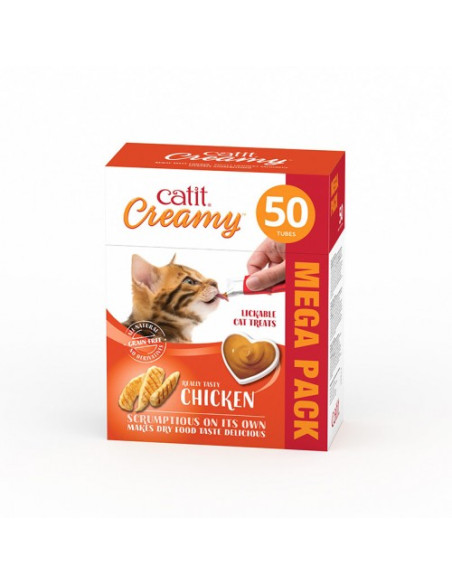 Catit Creamy Pollo 50x10g