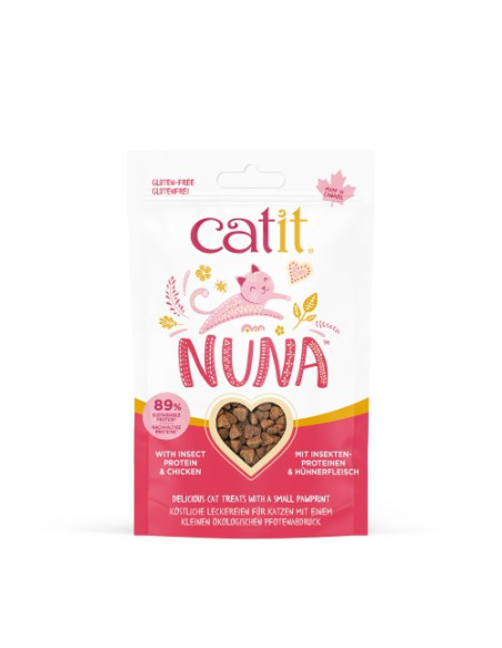 Catit Nuna Snack Proteína Insecto y Pollo, 60g