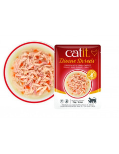 Catit Divine Shreds Pollo/Atén&Zanahoria,75g
