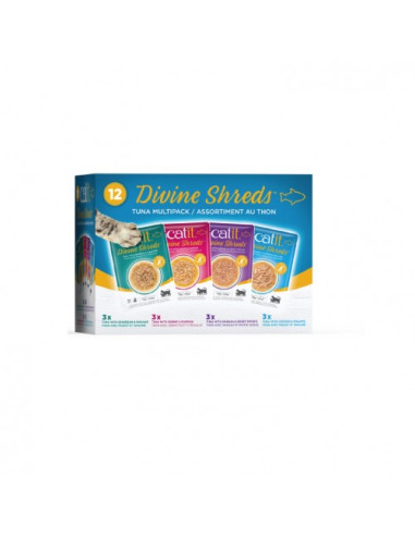 Catit Divine Shreds Atén Multipack, 12x75g