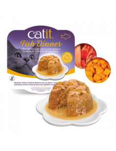 Catit Dinner Pescado con Cangrejo&Calabaza, 80g