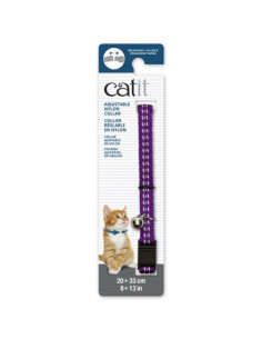 Catit Collar Breakaway Reflectante, Morado