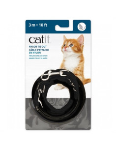 Catit Correa Extra Larga, Negra, 3m