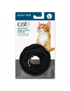 Catit Correa Extra Larga, Negra, 4,5m