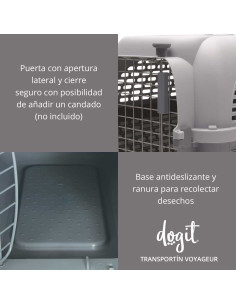 Transportín Perro Gato P Gris 2