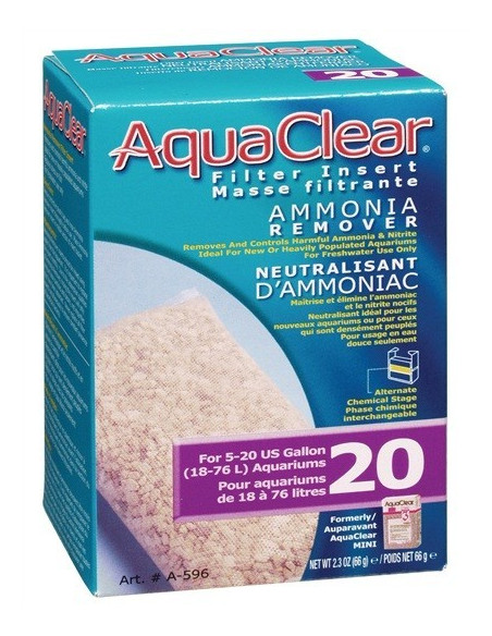 Aquaclear 20 Carga Eliminador De Amonio