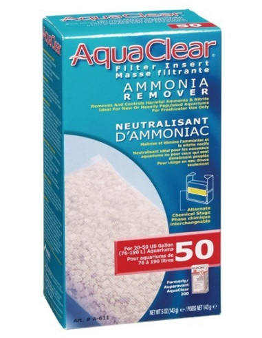 Aquaclear 50 Carga Removedor De Amonio (200)