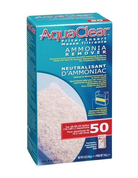 Aquaclear 50 Carga Removedor De Amonio (200)
