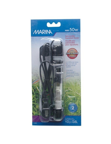 Marina Calentador Sumergible, Mini 50W, 15cm