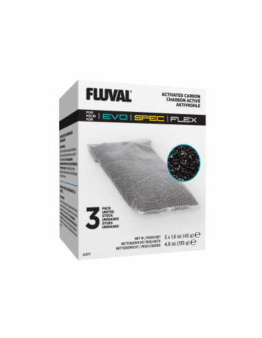 Fluval Flex/Spec/Evo Carbón, 3uds