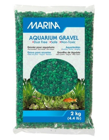 Marina Grava Verde Varios Tonos, 2kg