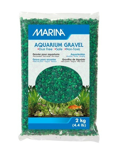 Marina Grava Verde Varios Tonos, 2kg