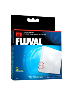Fluval Foamex/Poliester C3, 3uds 2