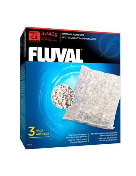 Fluval Eliminador Amoniaco C3, 3uds