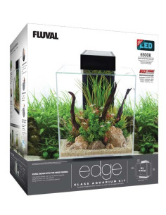 Fluval Edge LED 2.0 Nano Acuario, Blanco, 46L 2
