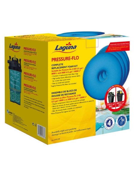 Laguna Esponjas para Pressure Flo 10000, 4uds