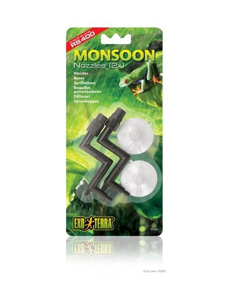 Exo Terra Monsoon Boquillas Salida/Ventosa, 2 uds