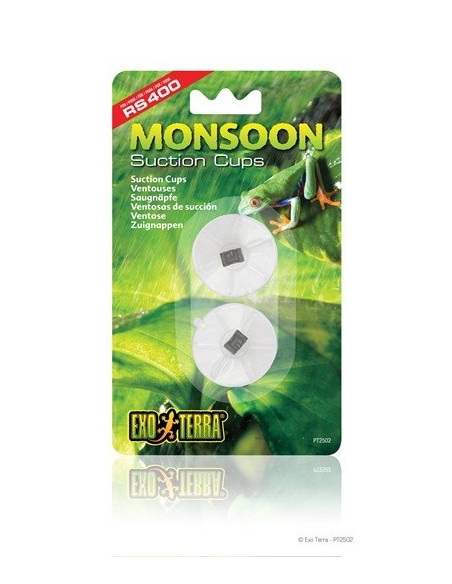 Exo Terra Monsoon Ventosas, 2 uds