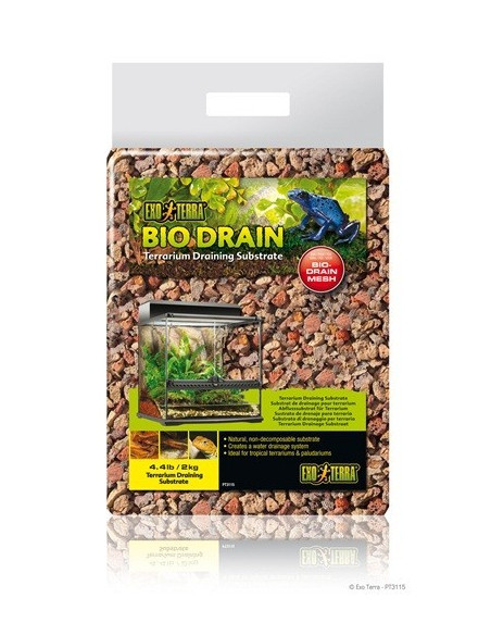 Exo Terra Bio Drain Sustrato de Drenaje, 2 kg