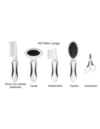 Catit Grooming Kit, Pelo Largo