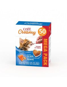 Catit Creamy Salmón y Gambas 50x10g 2