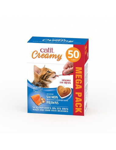 Catit Creamy Salmón y Gambas 50x10g