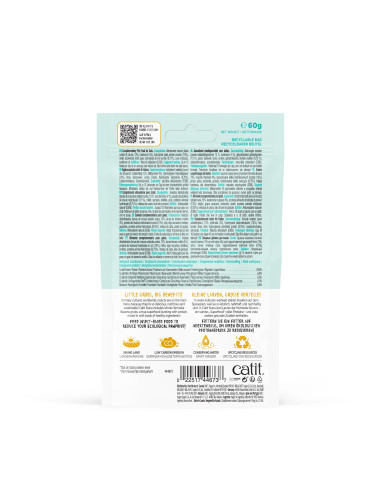 Catit Nuna Snack Mezcla Proteína  de Insectos, 60g