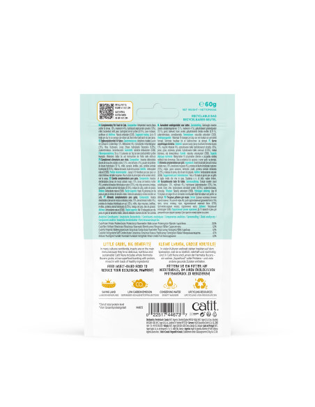 Catit Nuna Snack Mezcla Proteína  de Insectos, 60g