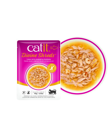Catit DivineShreds Sopa Atún/Gambas Calabaza, 75g