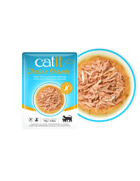 Catit DivineShreds Sopa Atún/Pollo Wakame, 75g