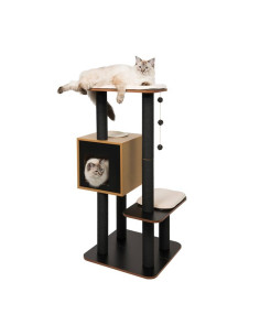 Rascador V High Base Negro 2