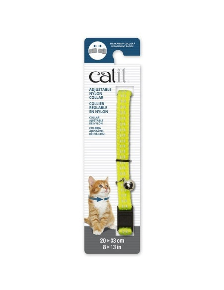 Catit Collar Breakaway Reflectante, Amarillo