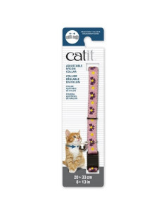 Catit Collar Breakaway, Rosa con Lazos Morados 2